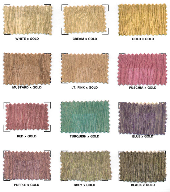 B-16 Metallic Silk Organza (crinkle)